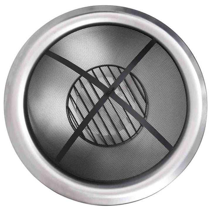 Eldfat Med Grill Rostfritt Stål 76 Cm