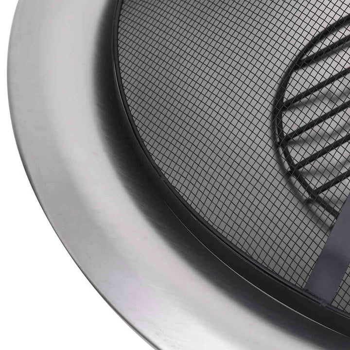 Eldfat Med Grill Rostfritt Stål 76 Cm