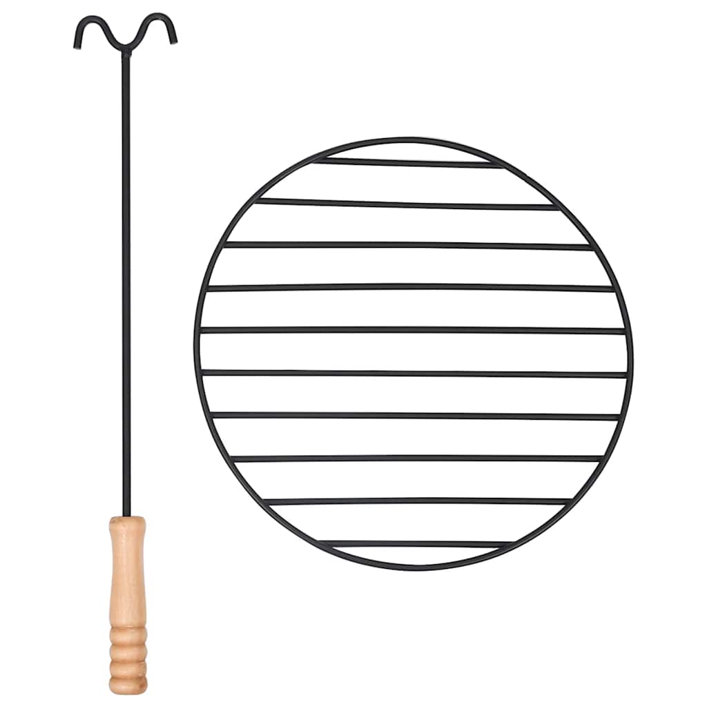 Eldfat Med Grill Rostfritt Stål 76 Cm