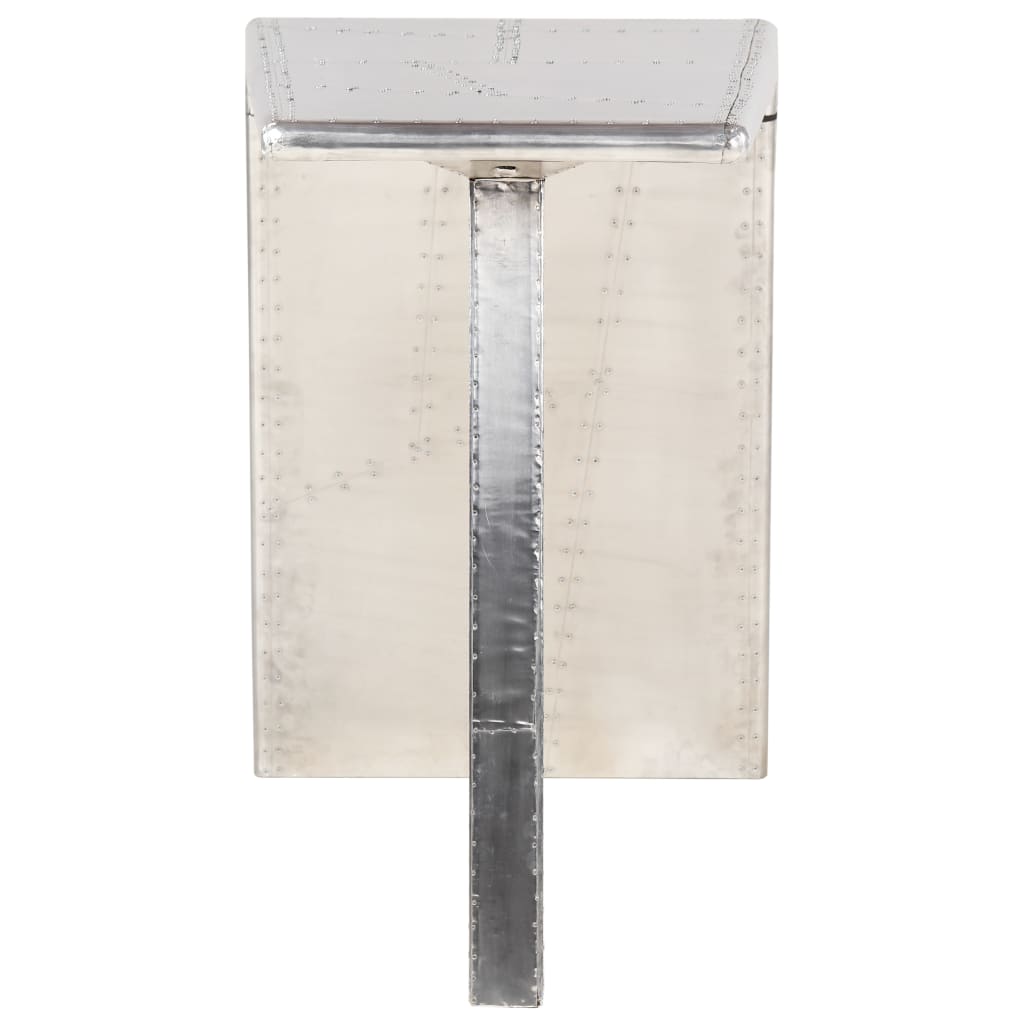 Skrivbord Flygplansdesign Silver 112X50X76 Cm Metall