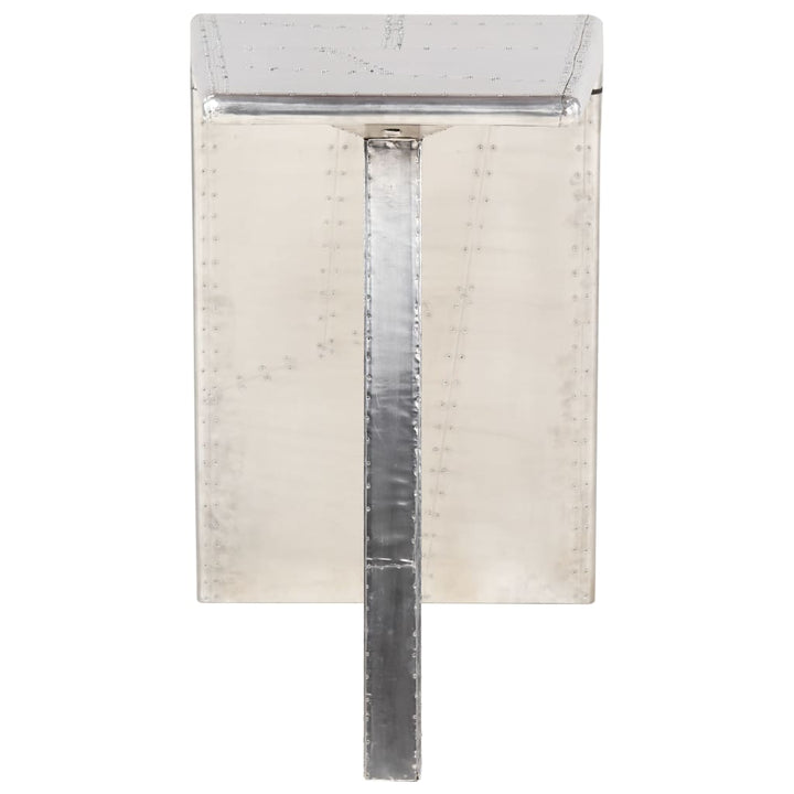 Skrivbord Flygplansdesign Silver 112X50X76 Cm Metall