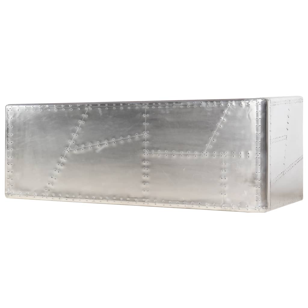 Skrivbord Flygplansdesign Silver 112X50X76 Cm Metall
