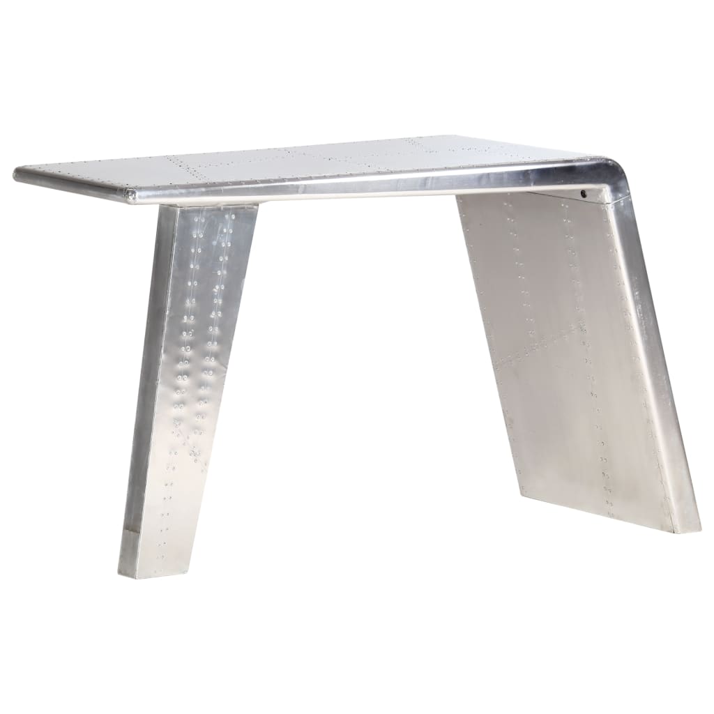 Skrivbord Flygplansdesign Silver 112X50X76 Cm Metall
