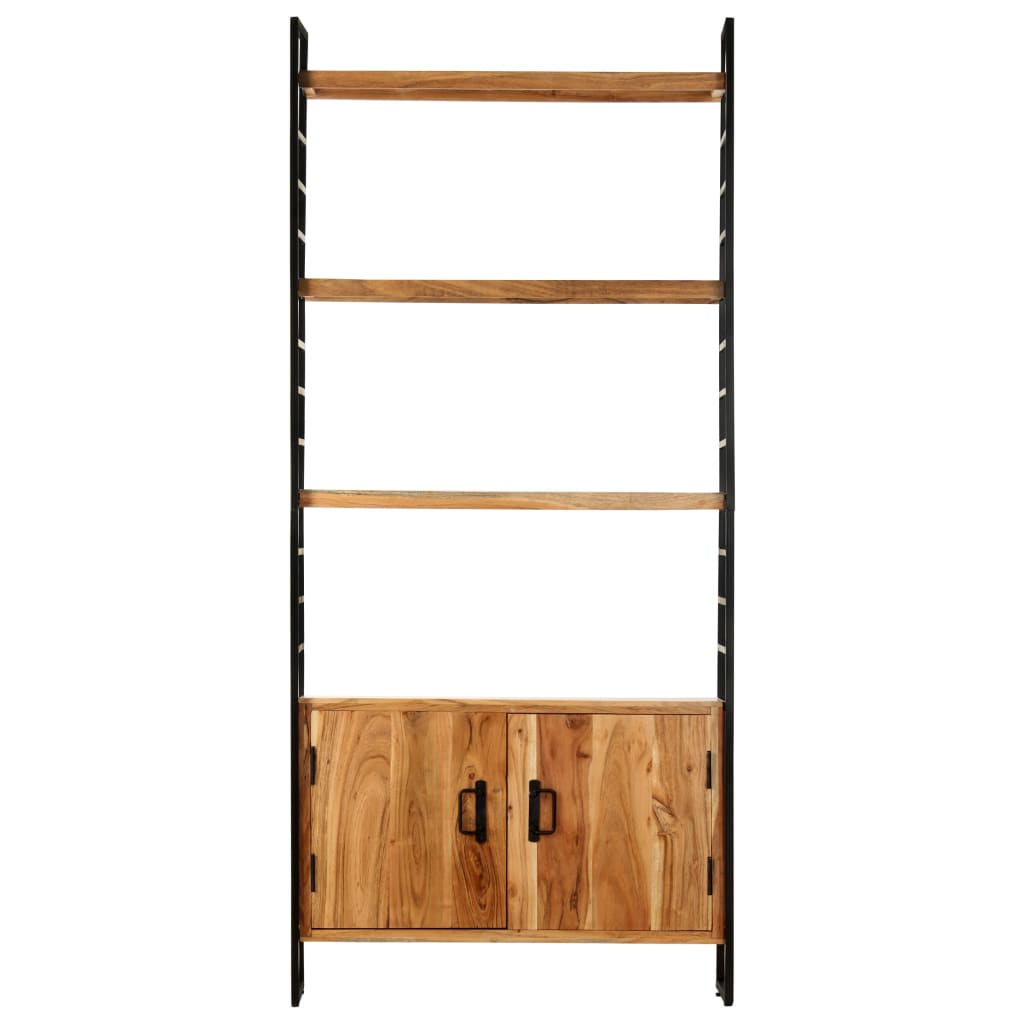 Bokhylla Med 4 Hyllor 80X30X180 Cm Grovt Mangoträ
