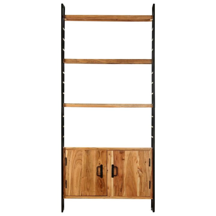 Bokhylla Med 4 Hyllor 80X30X180 Cm Grovt Mangoträ