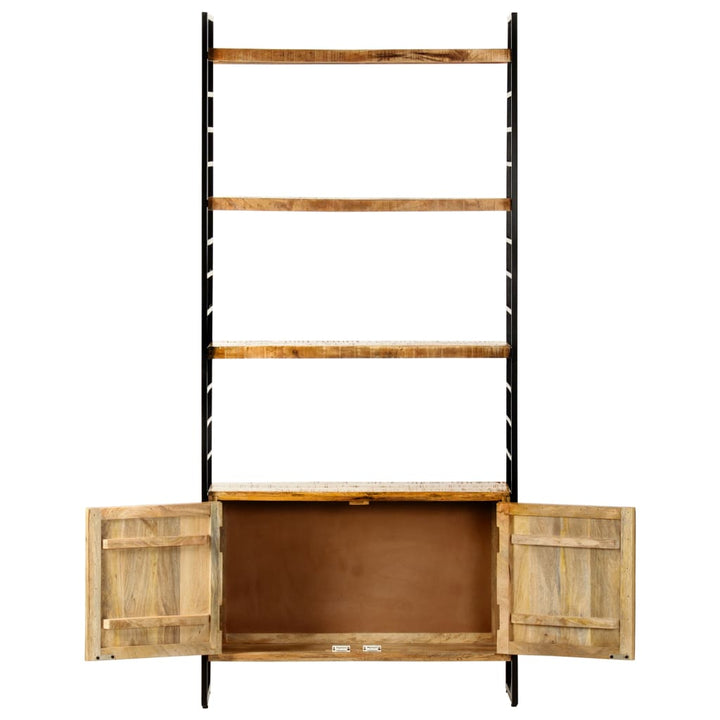 Bokhylla Med 4 Hyllor 80X30X180 Cm Grovt Mangoträ