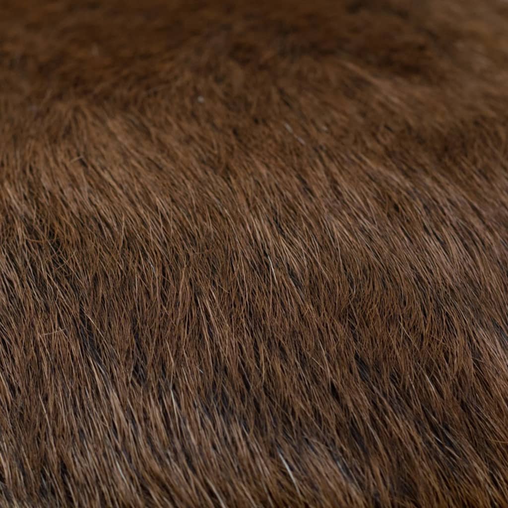 Pall Getskinnsläder Och Massiv Teak