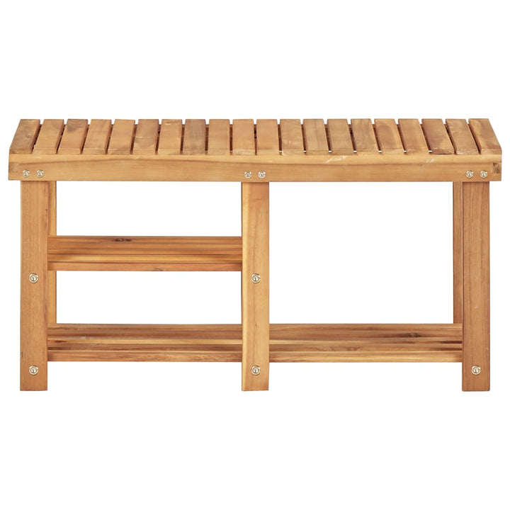 Skohylla 90X32X46 Cm Massivt Akaciaträ