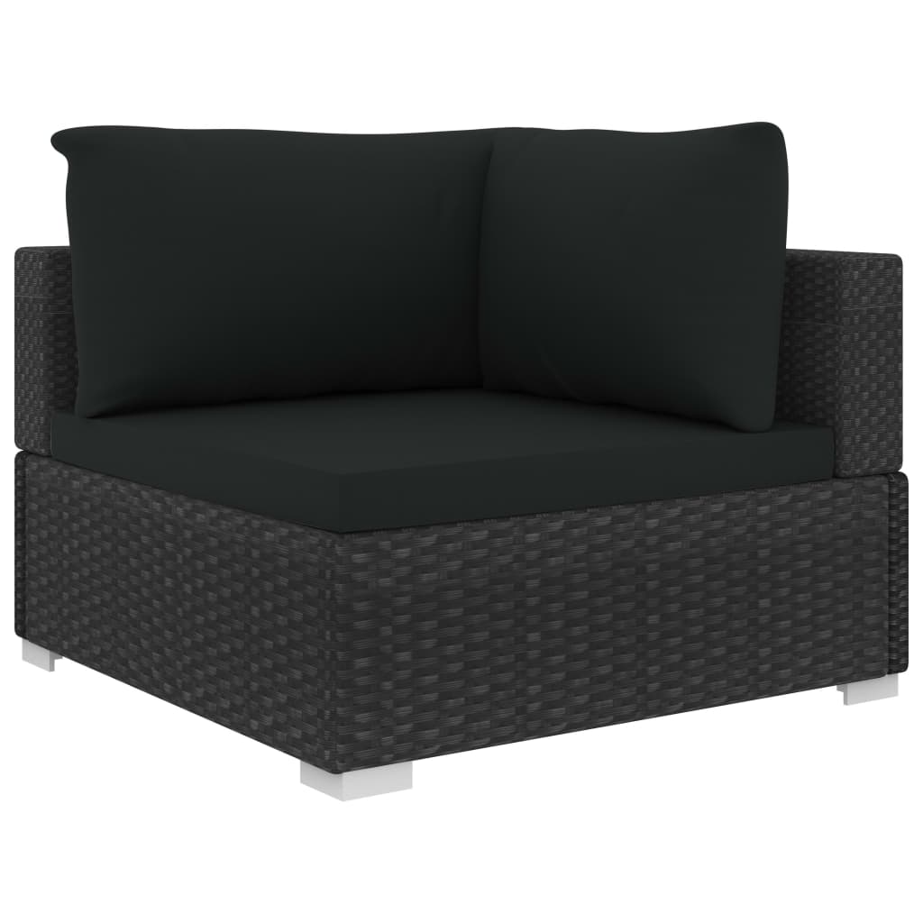 Loungegrupp För Trädgården Med Dynor 5 Delar Konstrotting