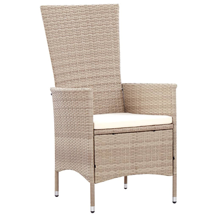 Matgrupp För Trädgården Med Dynor 7 Delar Konstrotting Beige
