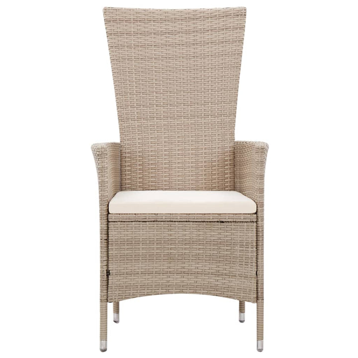 Matgrupp För Trädgården Med Dynor 7 Delar Konstrotting Beige