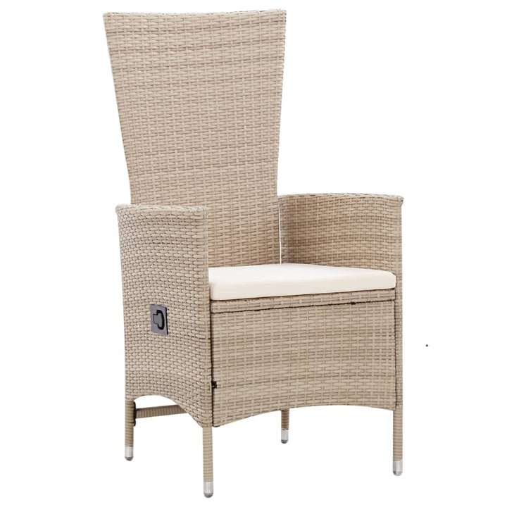 Matgrupp För Trädgården Med Dynor 7 Delar Konstrotting Beige