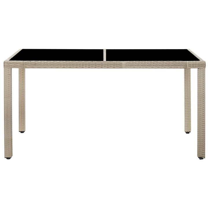 Matgrupp För Trädgården Med Dynor 7 Delar Konstrotting Beige