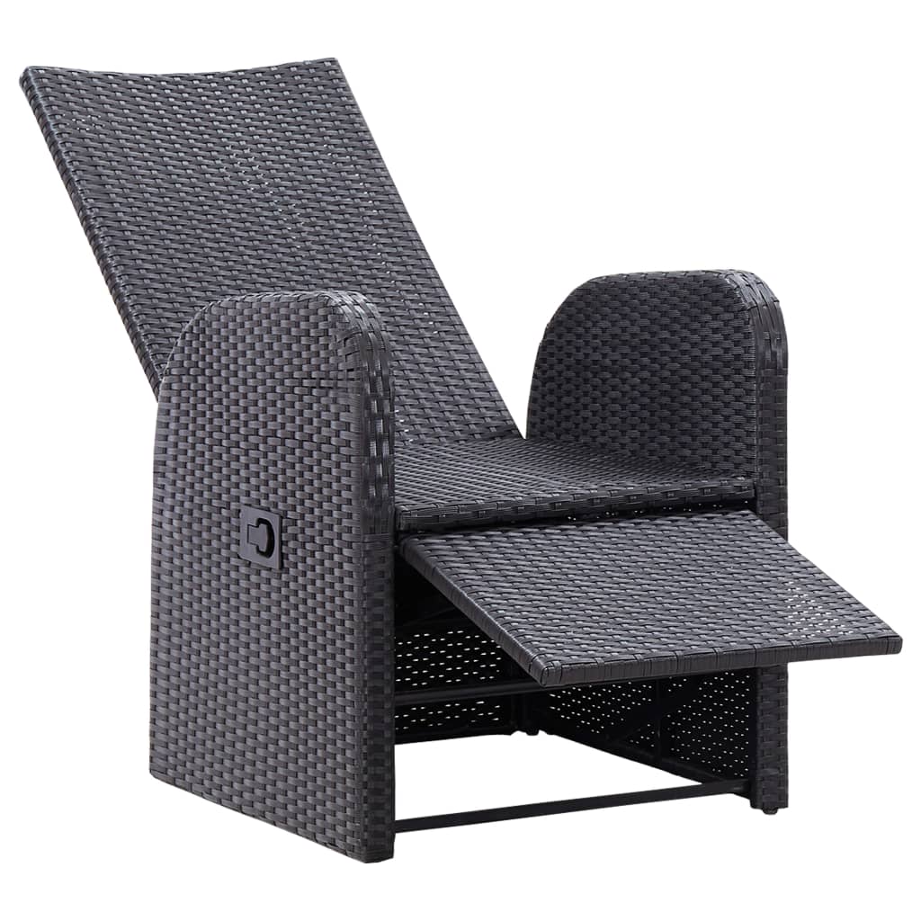 Caféset Med Dynor 3 Delar Konstrotting Svart