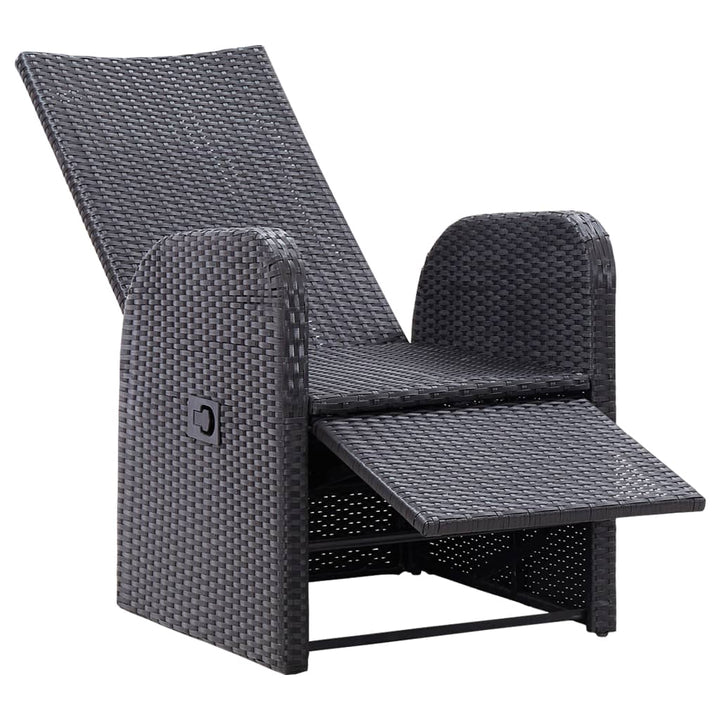 Caféset Med Dynor 3 Delar Konstrotting Svart