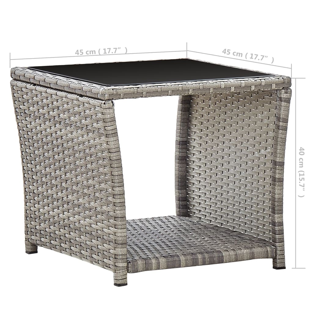 Soffbord 45X45X40 Cm Konstrotting Och