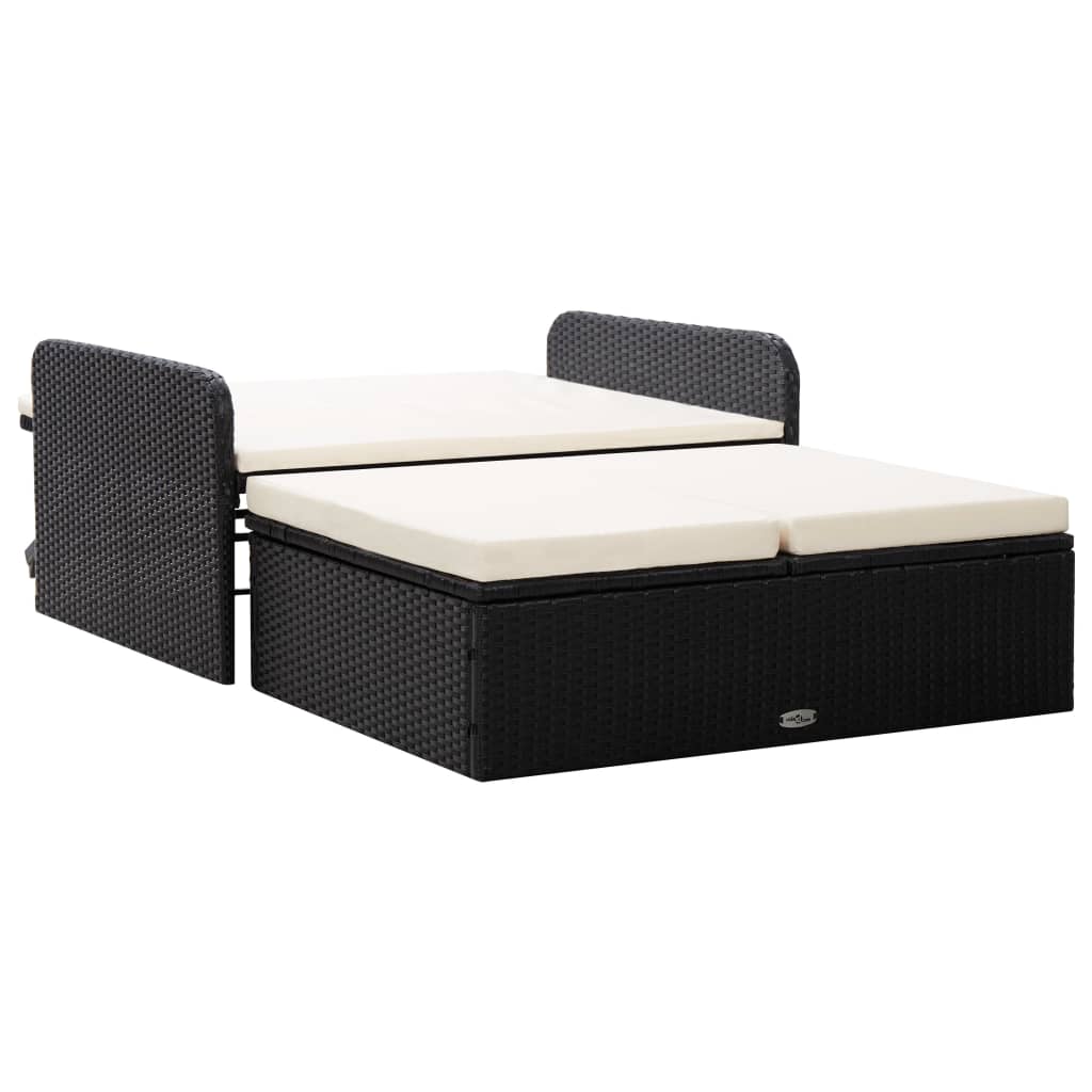 Loungegrupp För Trädgården Med Dynor 2 Delar Konstrotting