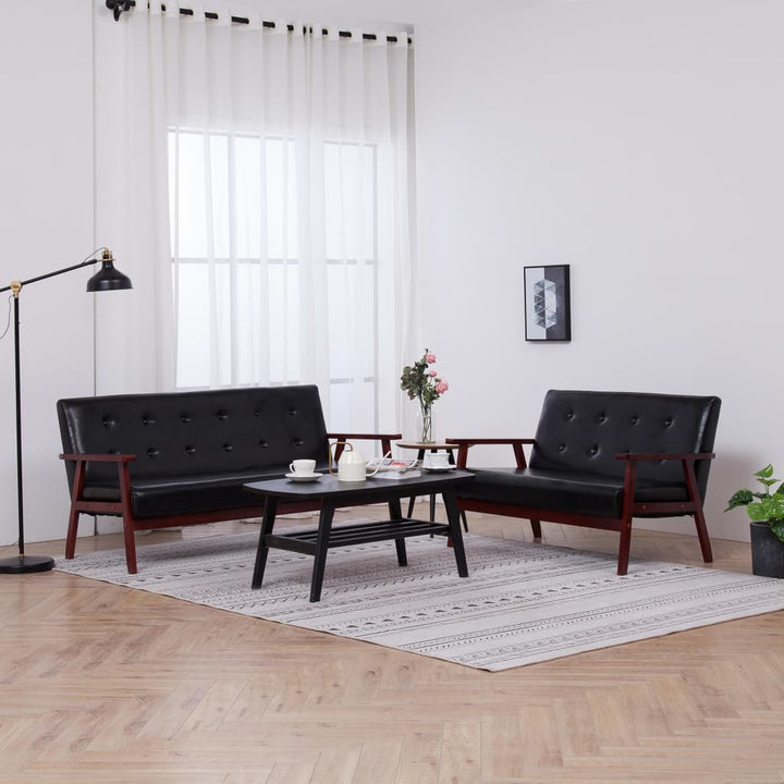Soffgrupp 2 Delar Konstläder