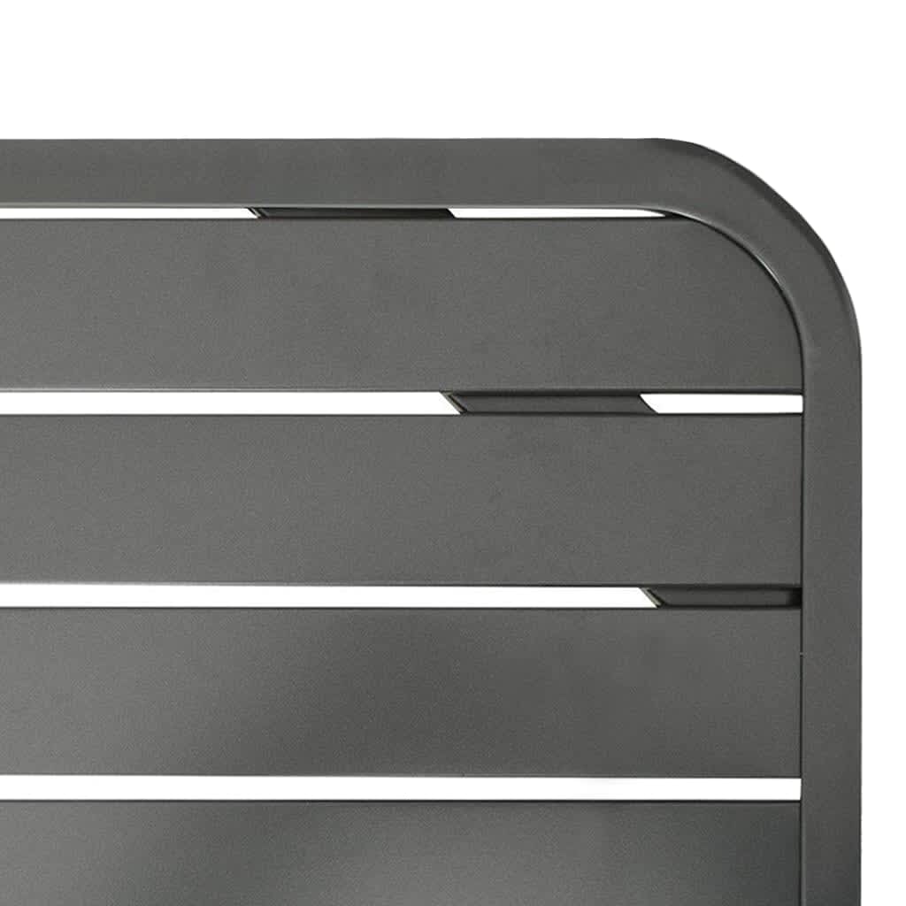 Trädgårdsbord Mörkgrå 180X83X72 Cm Stål