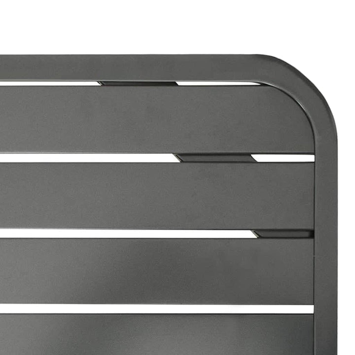 Trädgårdsbord Mörkgrå 180X83X72 Cm Stål