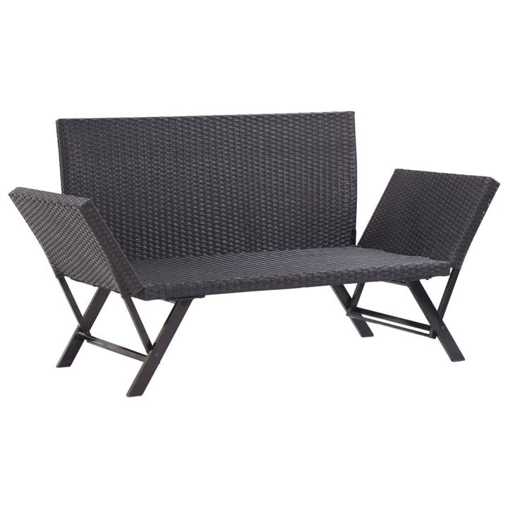 Trädgårdsbänk Med Dynor 176 Cm Konstrotting