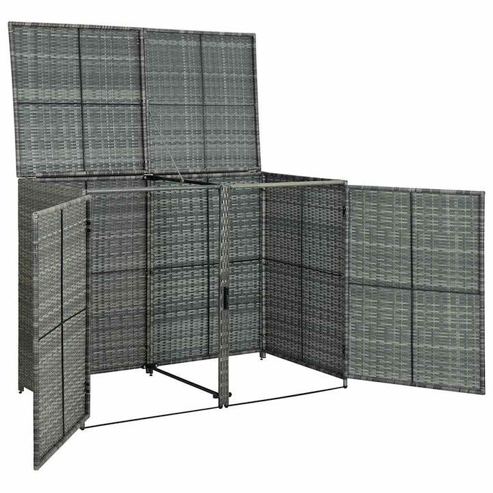 Skjul För 2 Soptunnor Konstrotting 148X77X111 Cm