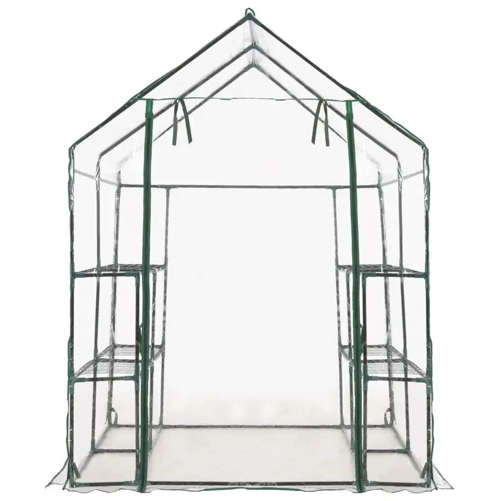 Växthus Med 8 Hyllor 143X143X195 Cm