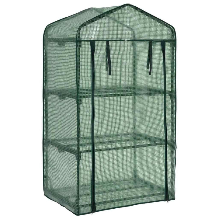 Miniväxthus 3 Hyllor 69X49X125 Cm