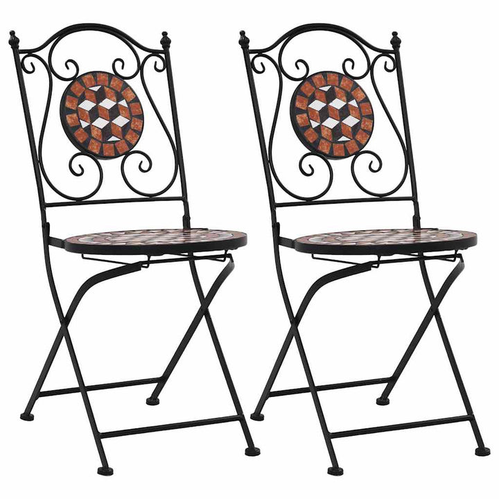 Caféstolar I Mosaik 2 St Keramik