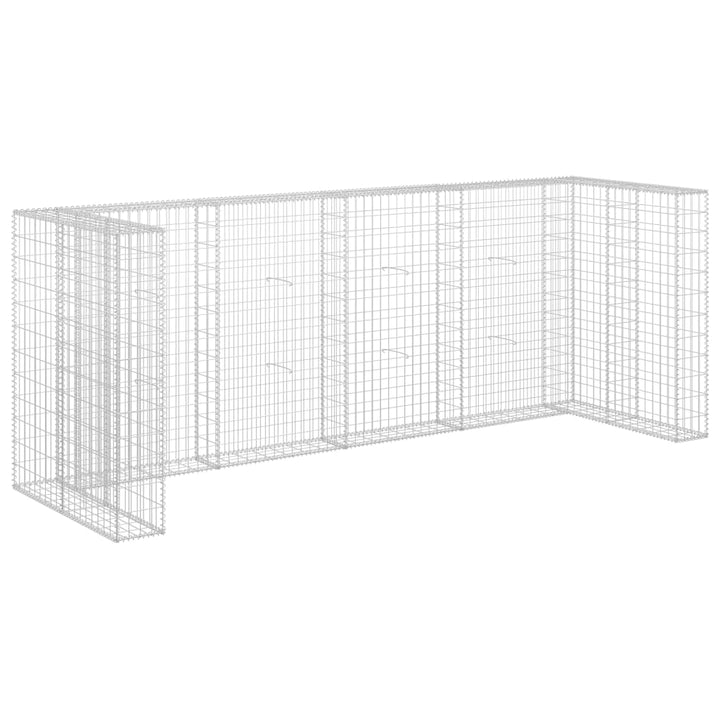 Gabionmur För Soptunnor Galvaniserat Stål 320X100X120 Cm