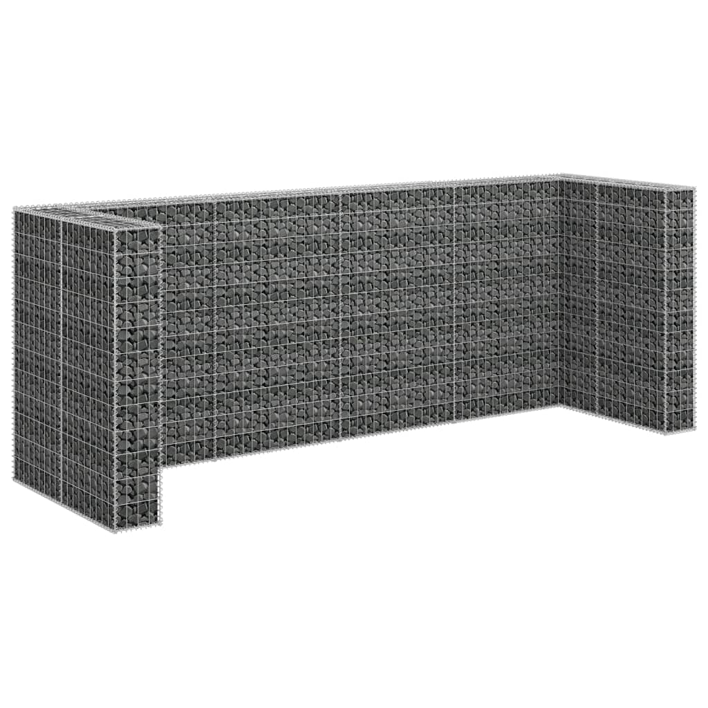 Gabionmur För Soptunnor Galvaniserat Stål 320X100X120 Cm