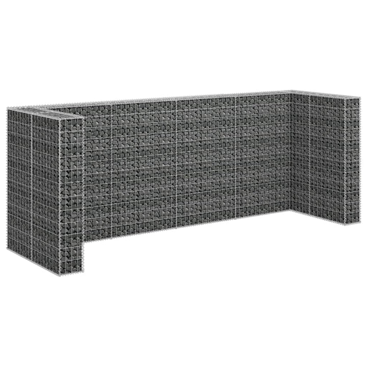 Gabionmur För Soptunnor Galvaniserat Stål 320X100X120 Cm