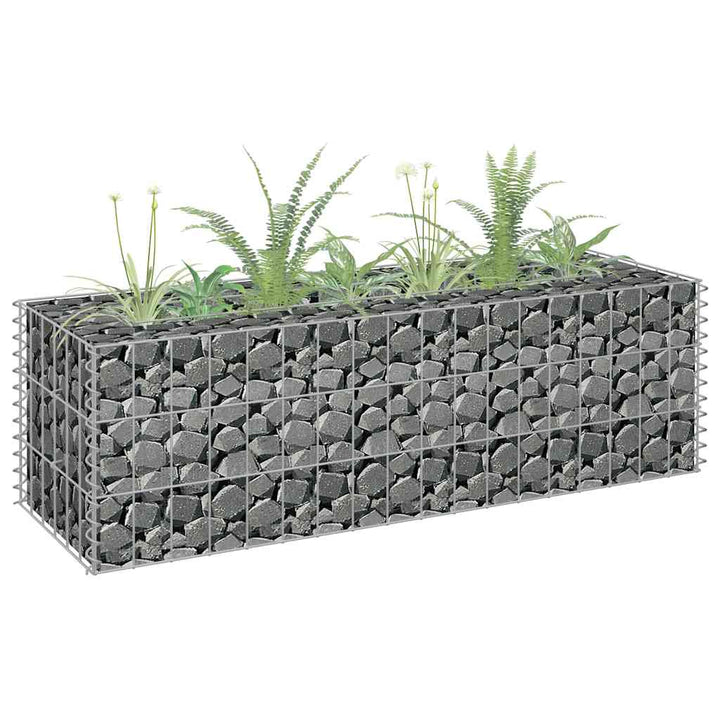 Planteringsgabion Upphöjd Galvaniserat Stål