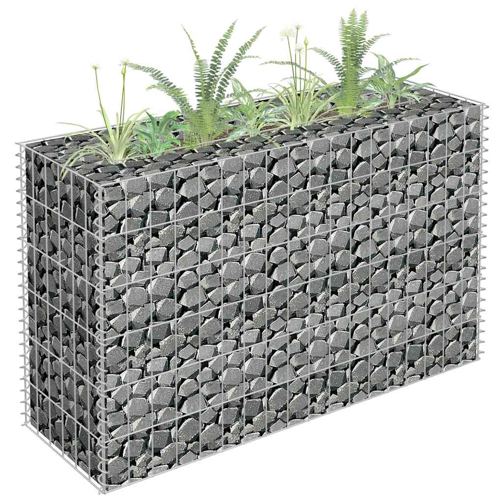 Planteringsgabion Upphöjd Galvaniserat Stål