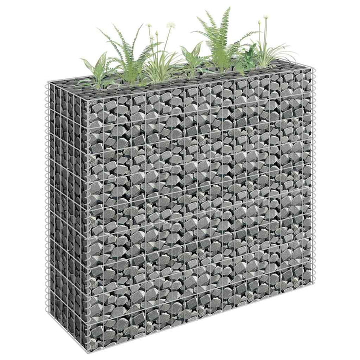 Planteringsgabion Upphöjd Galvaniserat Stål