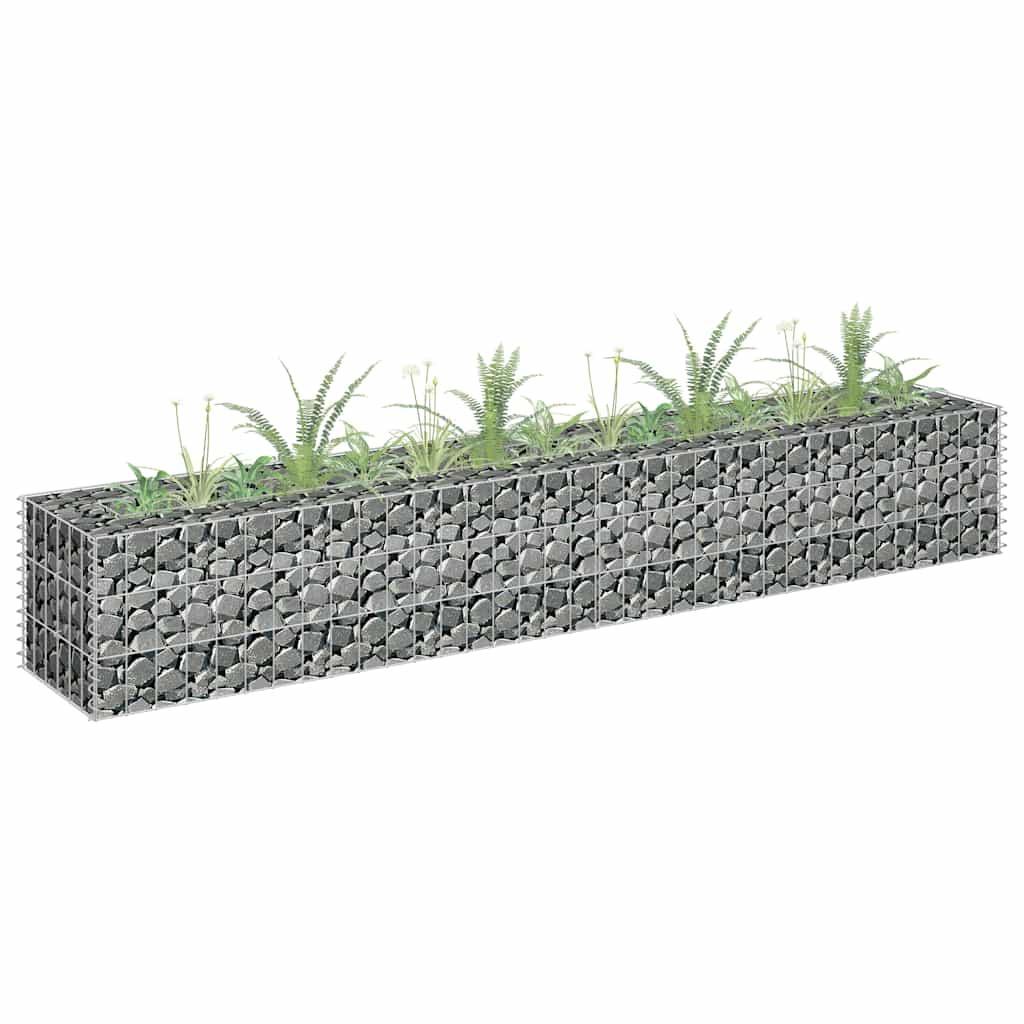 Planteringsgabion Upphöjd Galvaniserat Stål