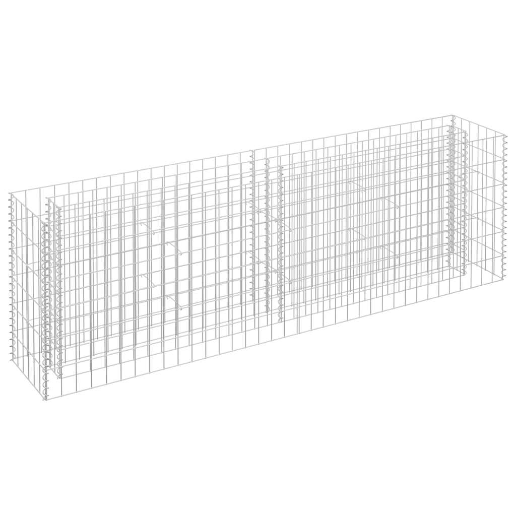 Planteringsgabion Upphöjd Galvaniserat Stål