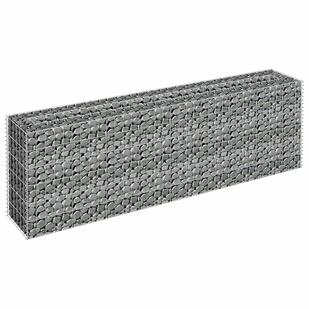 Planteringsgabion Upphöjd Galvaniserat Stål