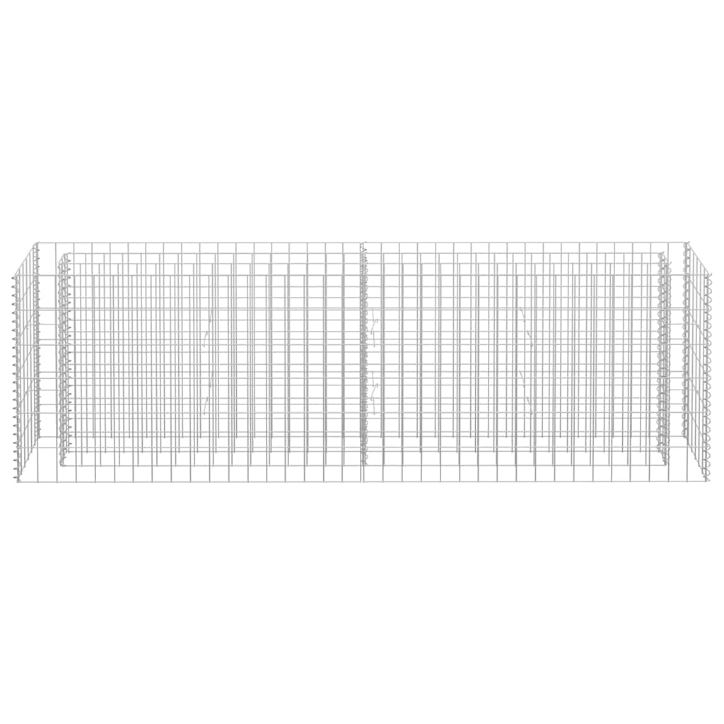 Planteringsgabion Upphöjd Galvaniserat Stål