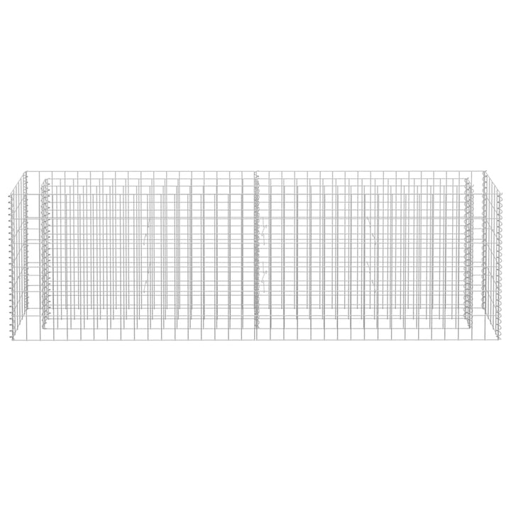 Planteringsgabion Upphöjd Galvaniserat Stål