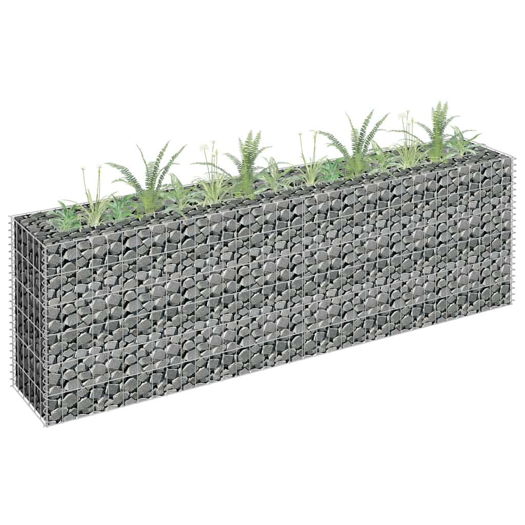 Planteringsgabion Upphöjd Galvaniserat Stål