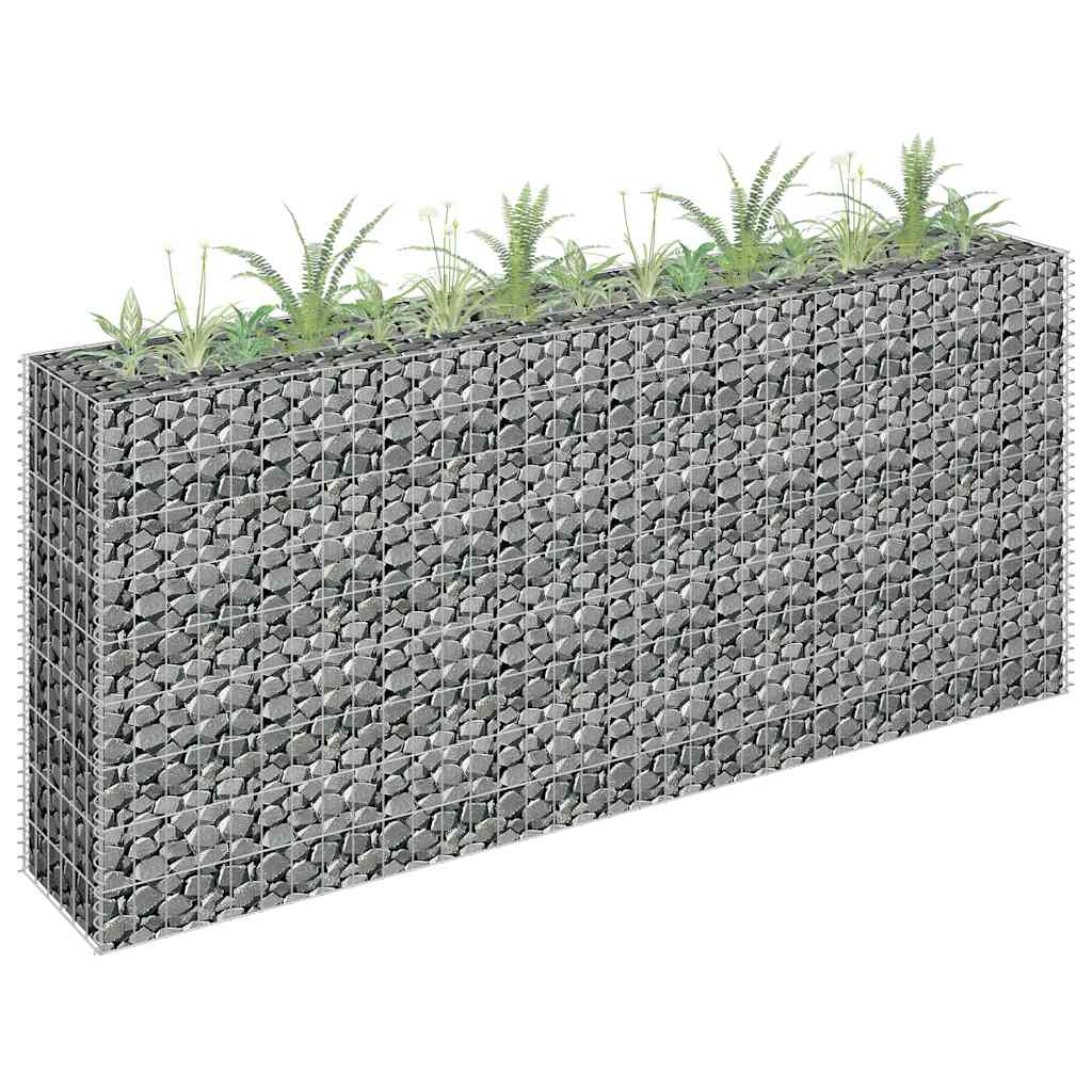 Planteringsgabion Upphöjd Galvaniserat Stål