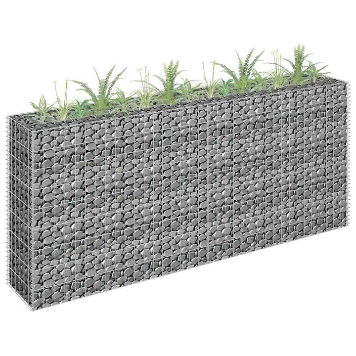 Planteringsgabion Upphöjd Galvaniserat Stål
