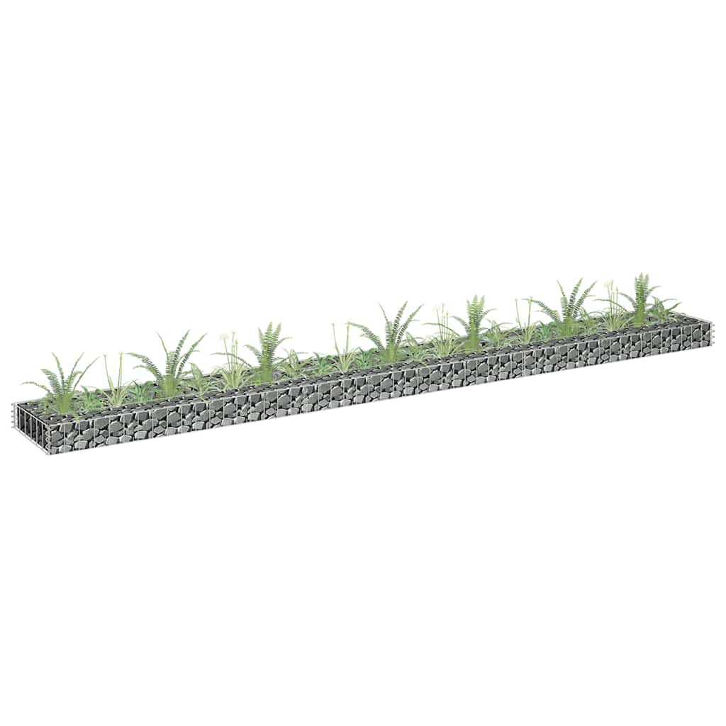 Planteringsgabion Upphöjd Galvaniserat Stål