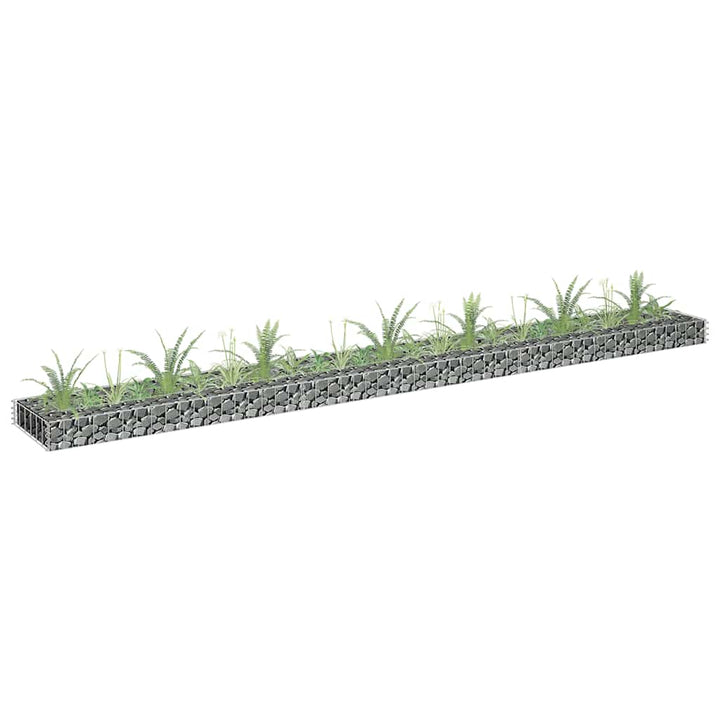 Planteringsgabion Upphöjd Galvaniserat Stål