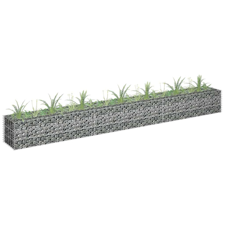 Planteringsgabion Upphöjd Galvaniserat Stål