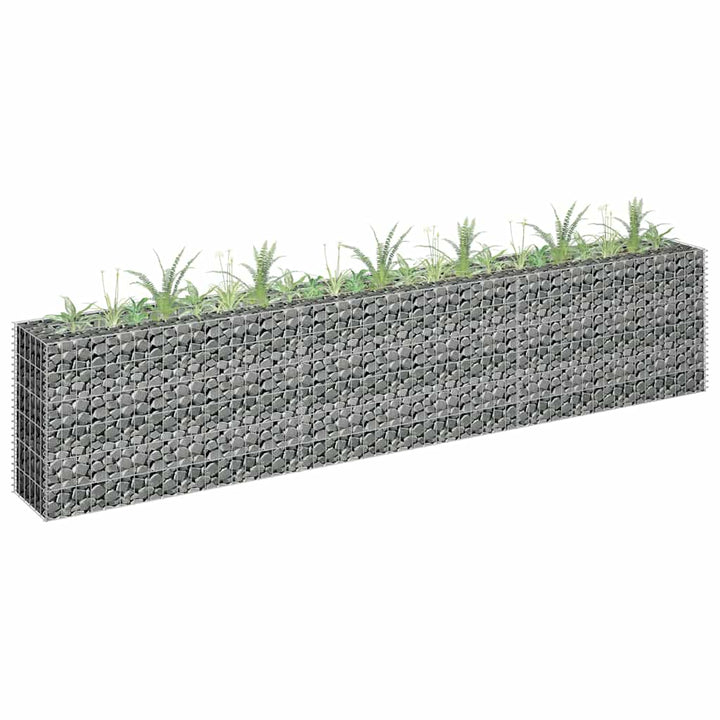 Planteringsgabion Upphöjd Galvaniserat Stål