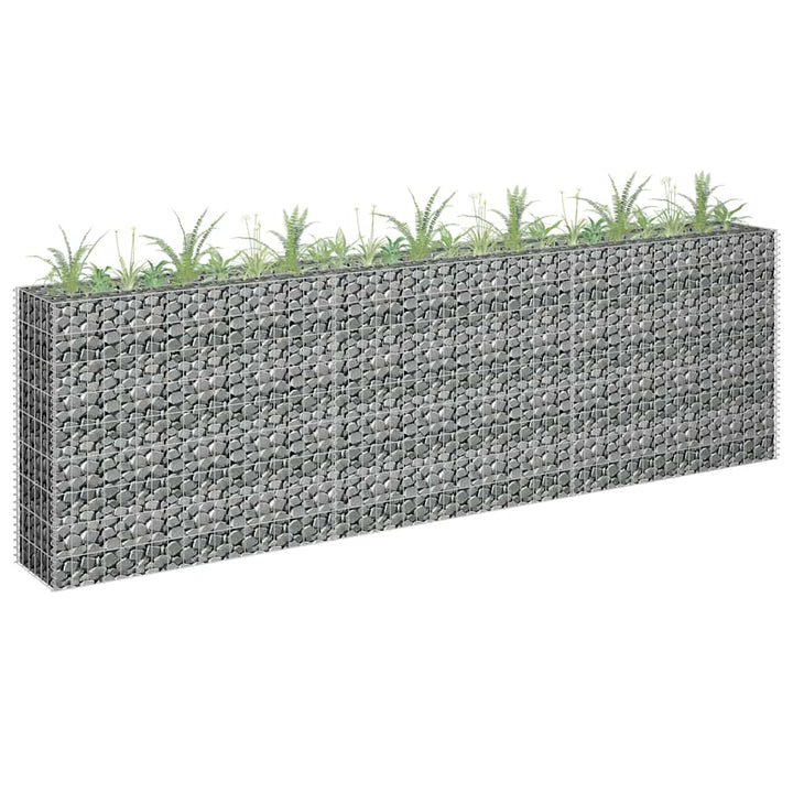Planteringsgabion Upphöjd Galvaniserat Stål