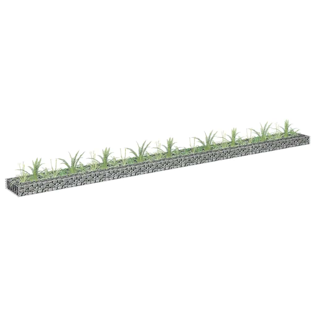 Planteringsgabion Upphöjd Galvaniserat Stål