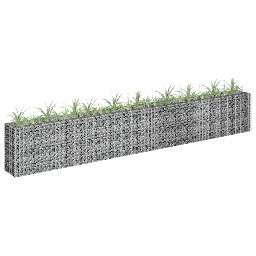 Planteringsgabion Upphöjd Galvaniserat Stål